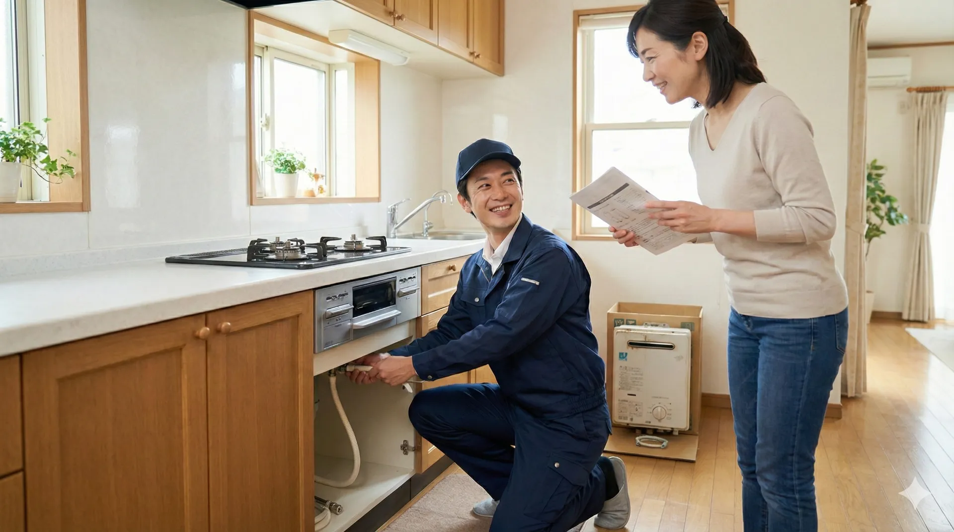 ガス器具販売取り付け